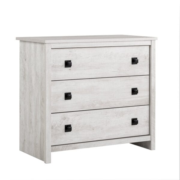 3-Drawer Rustic Farmhouse Nightstand Bedside Storage Table - Image 2