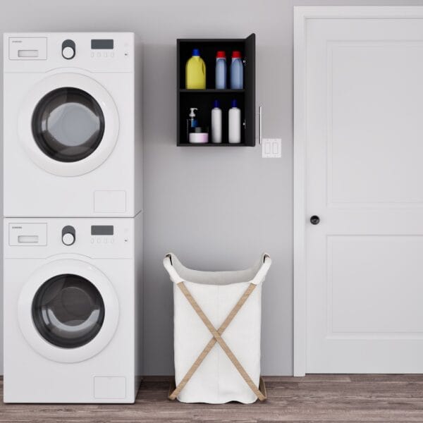 16 Inch Small Wall Cabinet 1 Door Compact Upper Storage Unit