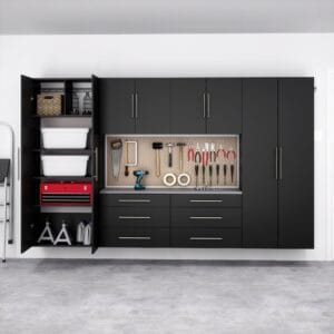 120 Inch Complete Garage Storage System 6-Piece Cabinet Set