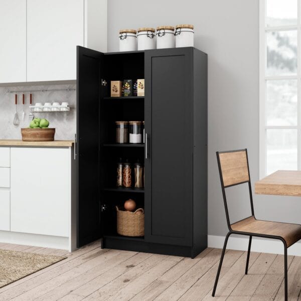 32 Inch Shaker Panel Door Storage Cabinet Modern Farmhouse Style - Image 3