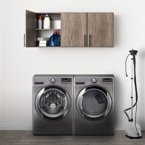 54 Inch Wide 3-Door Upper Wall Storage Cabinet Garage Utility - Image 3