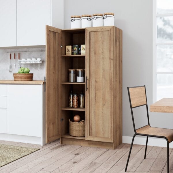 32 Inch Shaker Panel Door Storage Cabinet Modern Farmhouse Style - Image 4