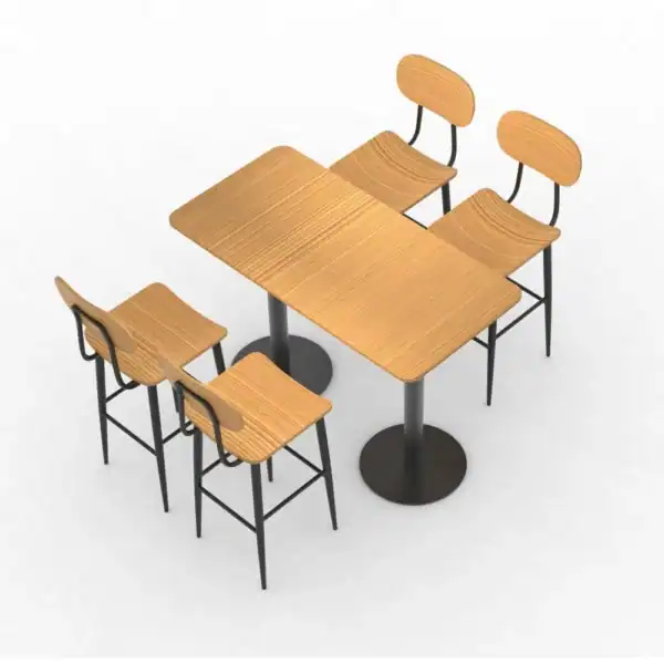 Square Commercial Outdoor Dining Table Restaurant Patio Cafe Table