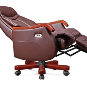 Tall Ribbed PU Leather Executive Chair