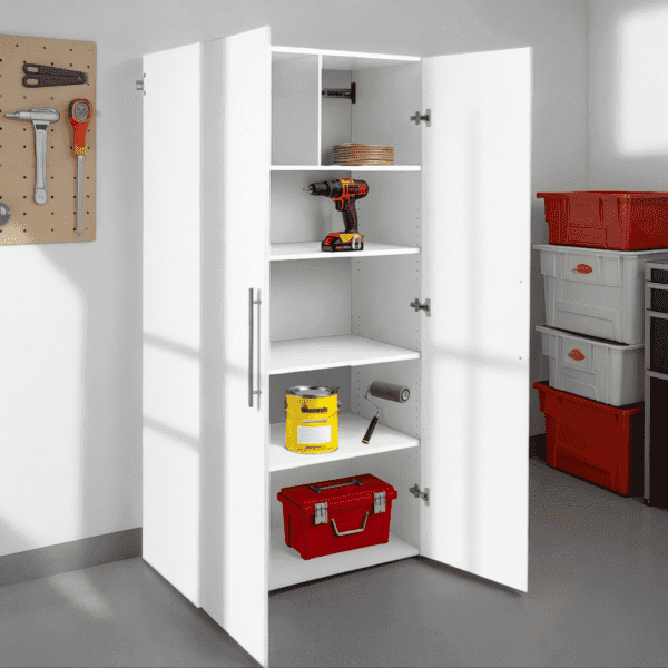 36 Inch Heavy Duty Wall Hung Garage Storage Cabinet 2 Door - Image 4